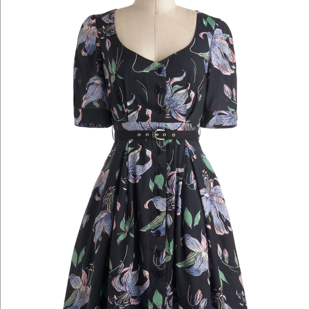 Emily and Fin a-line Lily flower dress